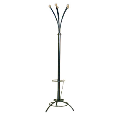 Метална закачалка с поставка за чадъри Палма Чер