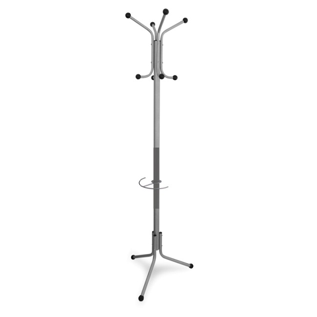 Метална закачалка с поставка за чадъри Клас Сив