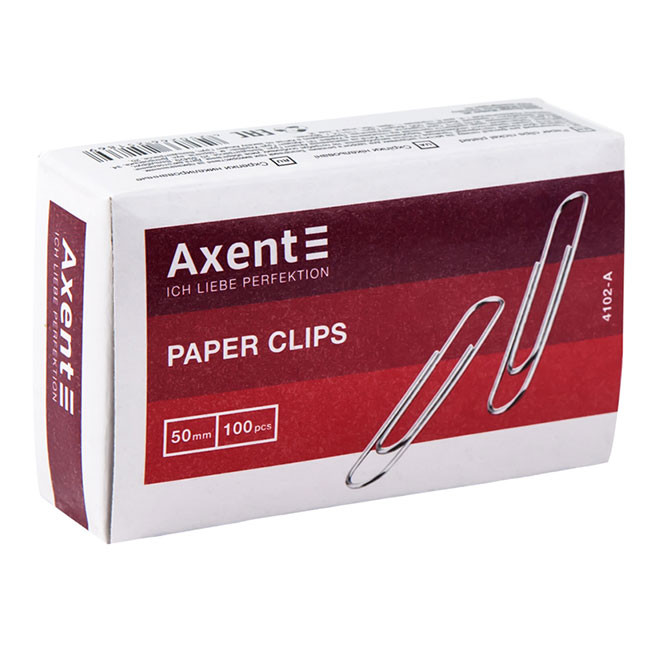 Кламери никелирани 50 mm Axent 100 бр.