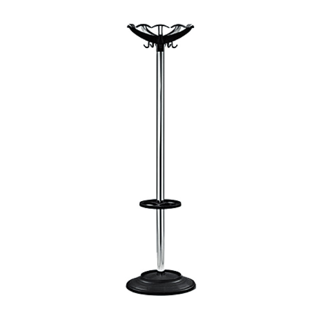 Метална закачалка с поставка за чадъри Elf Хром