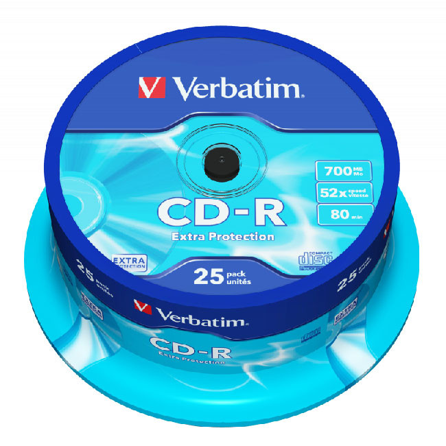 CD-R Verbatim 52x 700 MB шпиндел 25 бр.