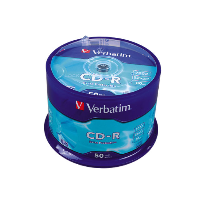 CD-R Verbatim Extra 52x 700 MB шпиндел 50 бр.