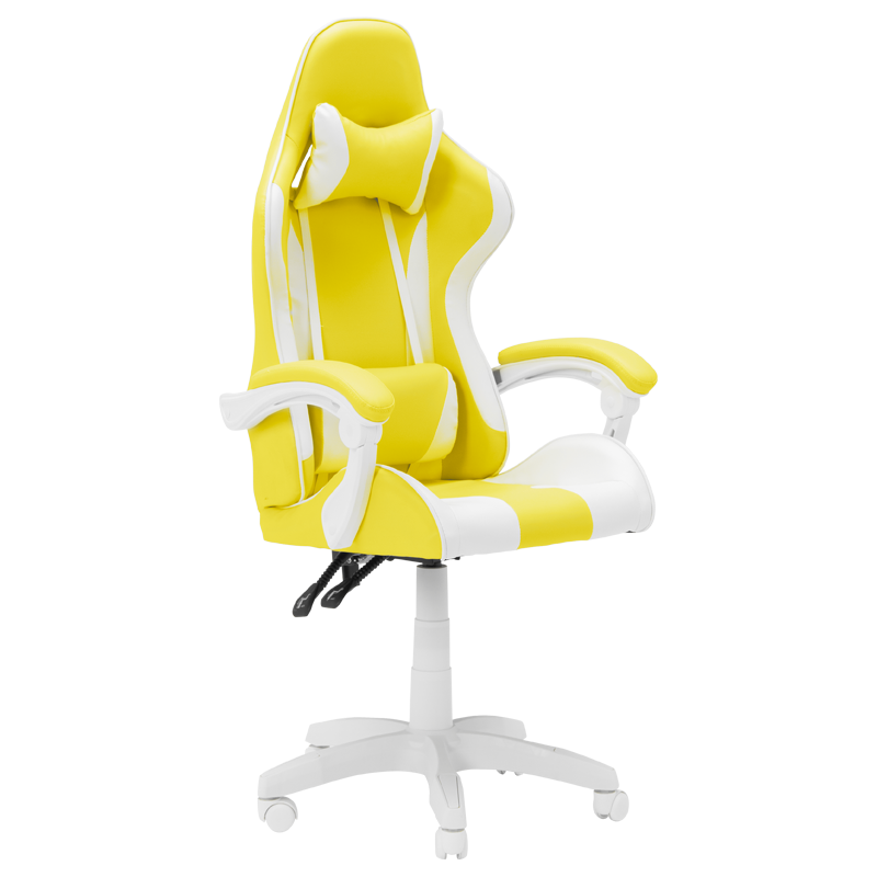 Геймърски стол Carmen 6311 - бял - жълт