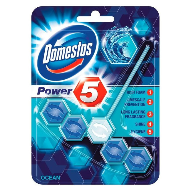 Ароматизатор WC Domestos Power 5 топчета Ocean