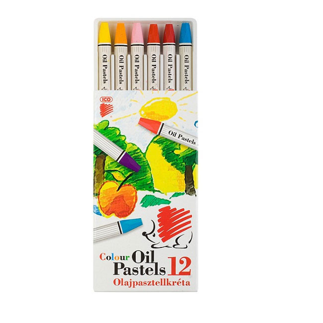Пастели маслени Ico 12 цвята