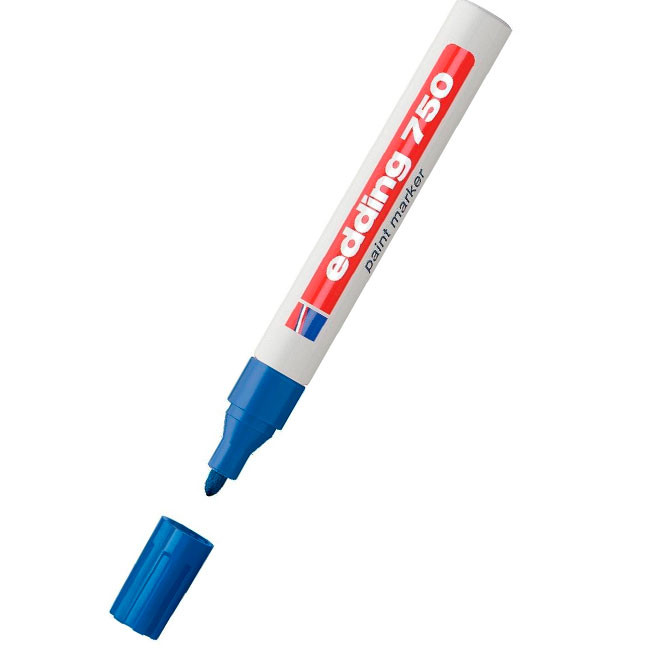 Paint маркер Edding 750 Объл връх Син
