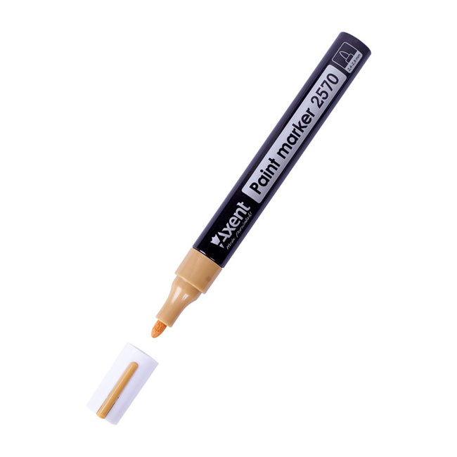 Paint маркер Axent Объл връх Златист