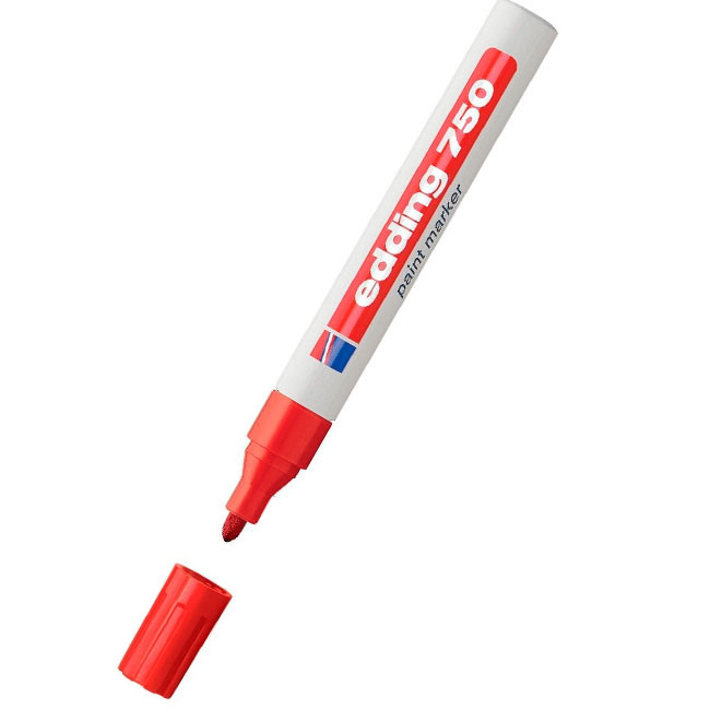 Paint маркер Edding 750 Объл връх Червен