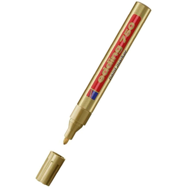 Paint маркер Edding 750 Объл връх Злато