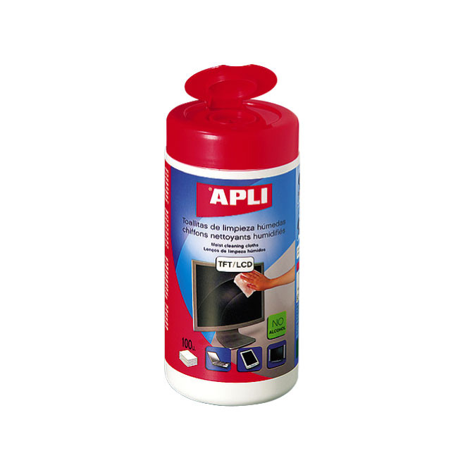Мокри почистващи кърпи екрани Apli Cleaning TFT
