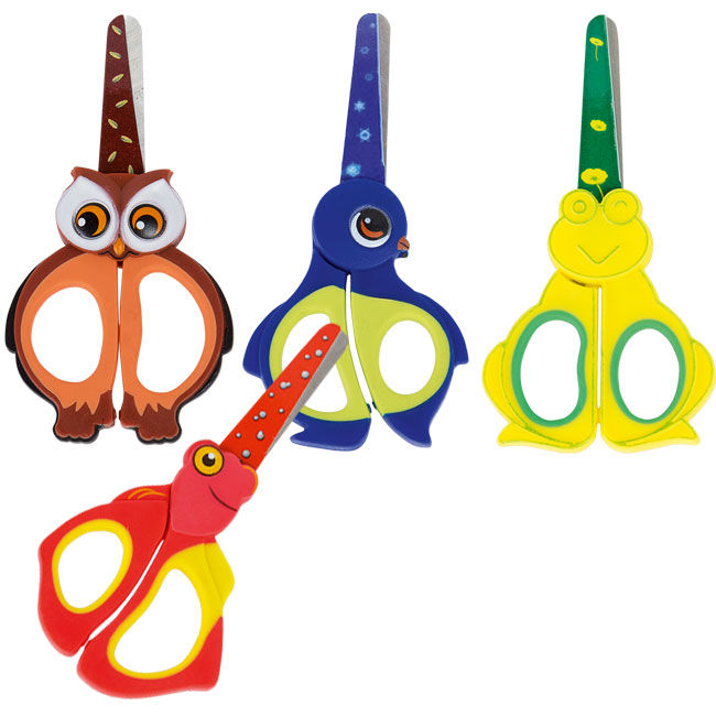 Детска ножица Fiorello 13 cm Животни микс