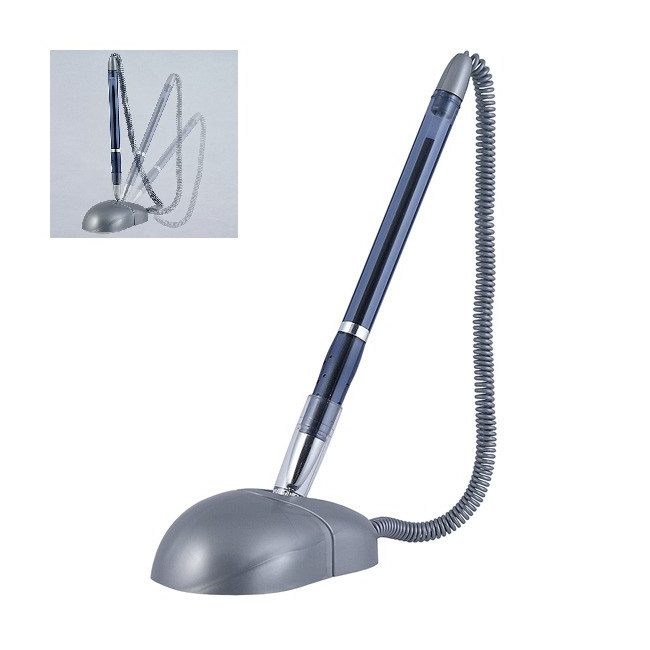 Химикалка с шнур и поставка Axent 0.7 mm Син