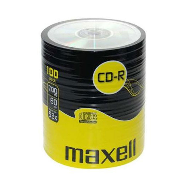 CD-R80 Maxell 700MB, 52X, фолио 100 бр.