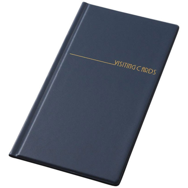 Визитник за 96 визитки Panta Plast PVC Тъмносин