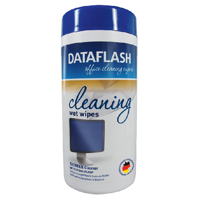 Мокри почистващи кърпи екрани Data Flash 100