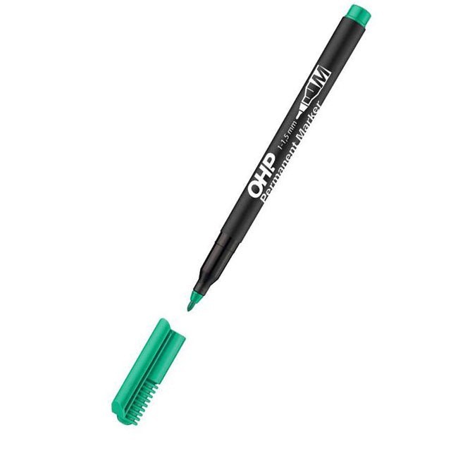 Перманентен маркер Ico OHP M Зелен