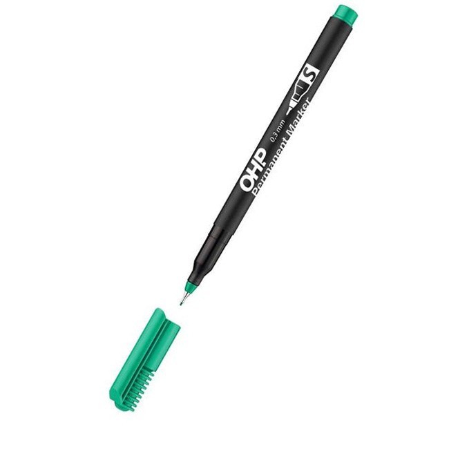 Перманентен маркер Ico OHP S Зелен