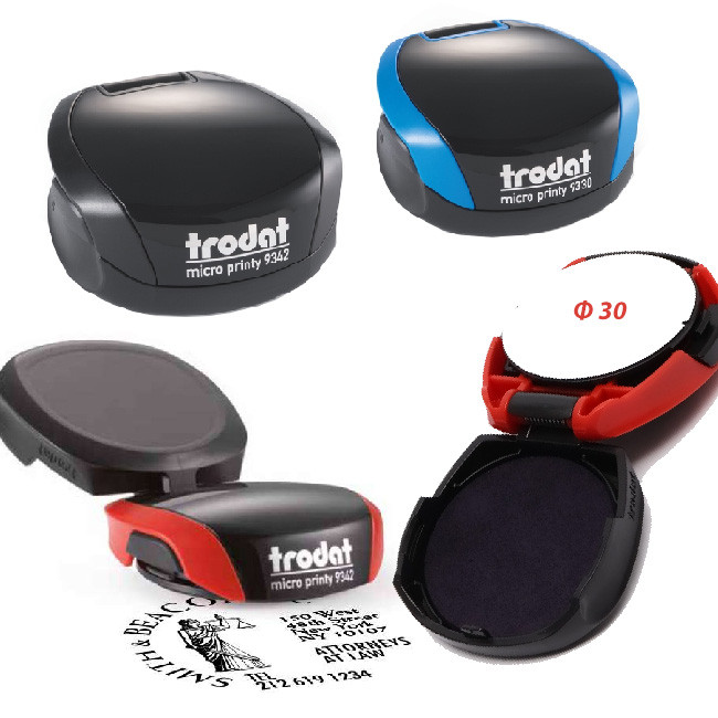 Джобен кръгъл печат Trodat MICRO 9330 Ф30 mm